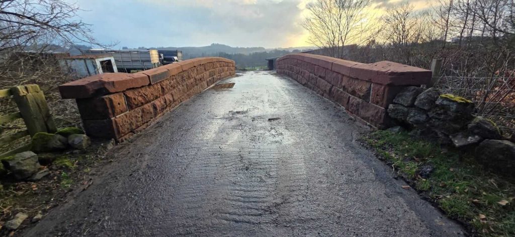a forward angle of the heritage bridge that we have repaired using doff cleaning techniques.